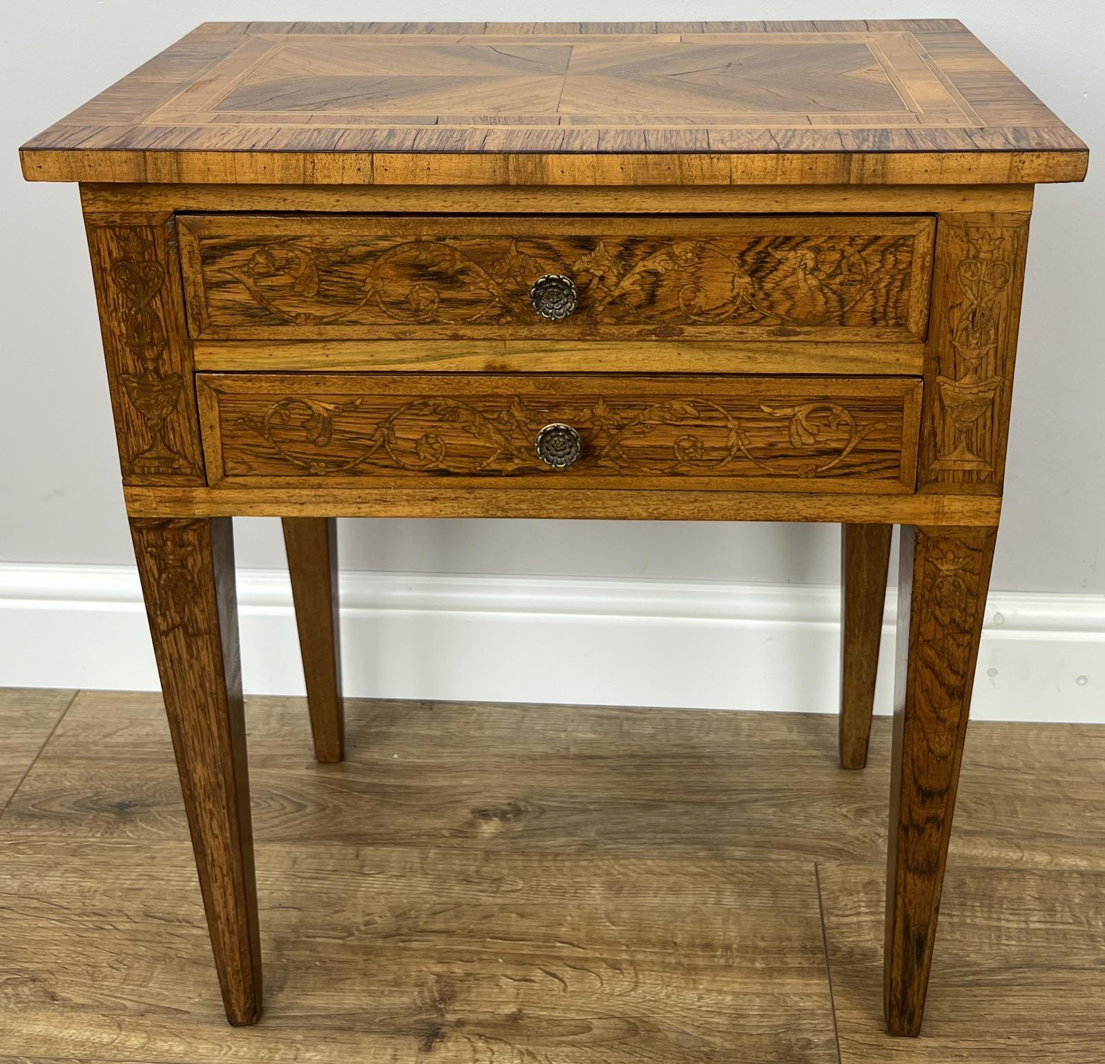 Bedside Table Vintage French Inlaid Burr Cabinet Cupboard (1 of 14) Bedside Table Vintage French Inlaid Burr Cabinet Cupboard (1 of 14)