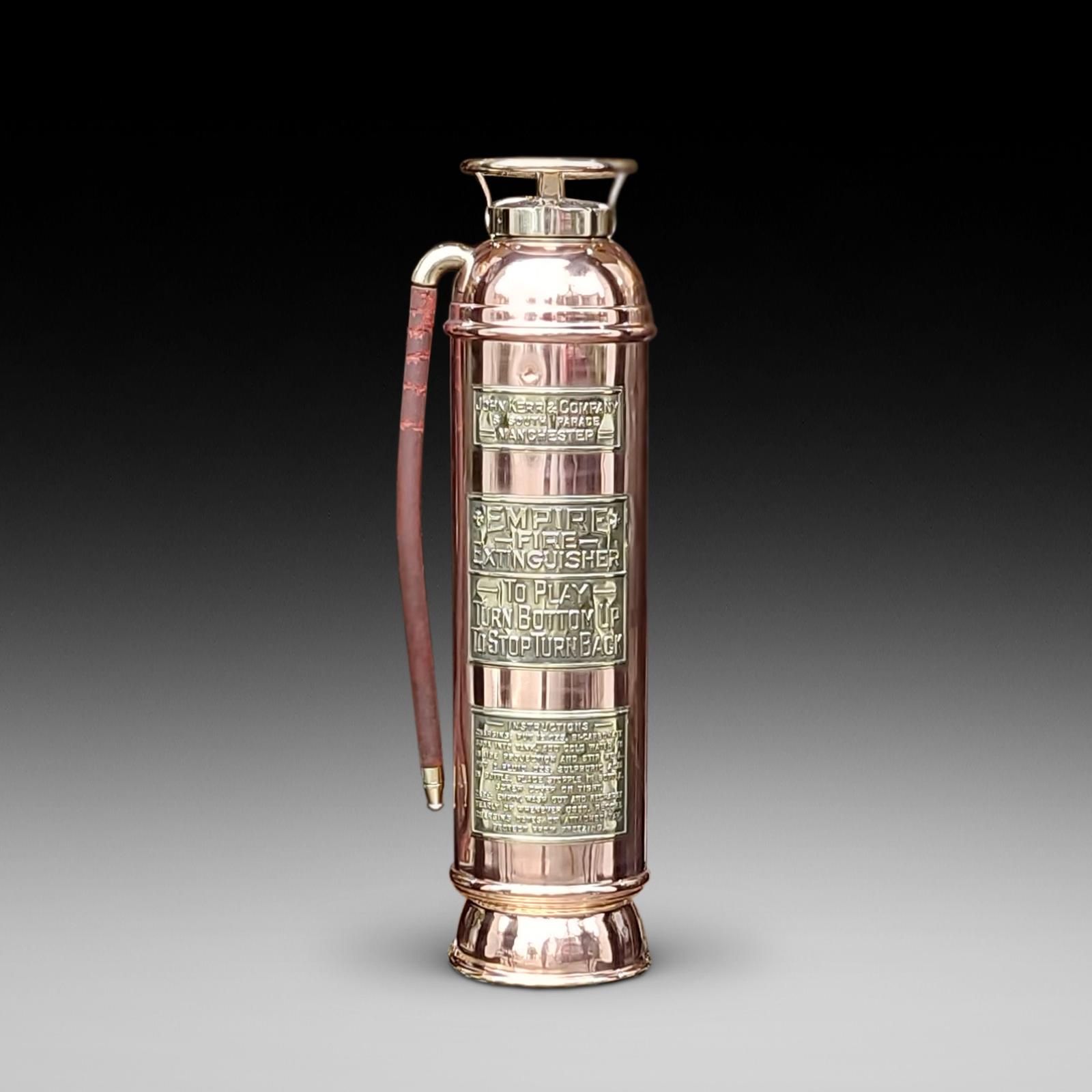 1920s Empire Brass Fire Extinguisher, by John Kerr & Co. Manchester (1 of 7) 1920s Empire Brass Fire Extinguisher, by John Kerr & Co. Manchester (1 of 7)