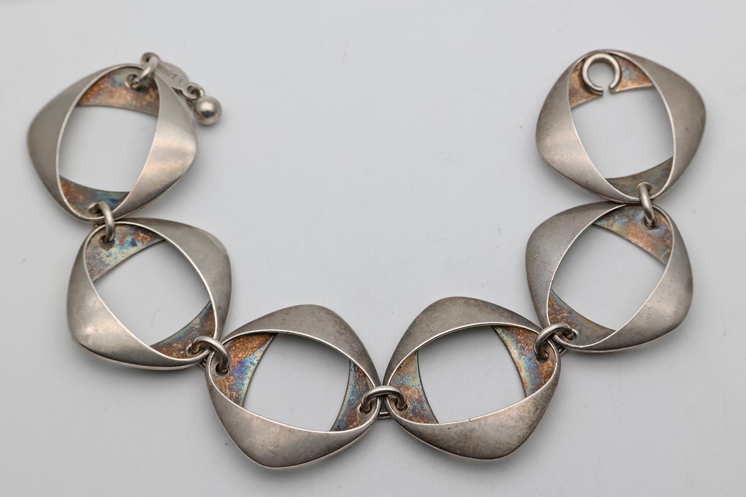 Georg Jensen Silver Bracelet Number 190 Rare (1 of 3)