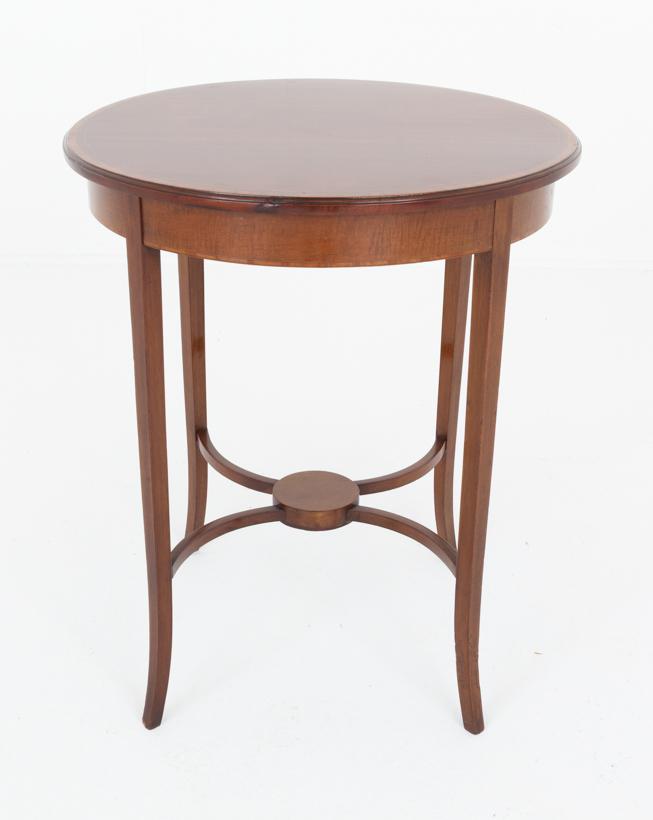 Sheraton Revival Mahogany Occasional Table (1 of 5)