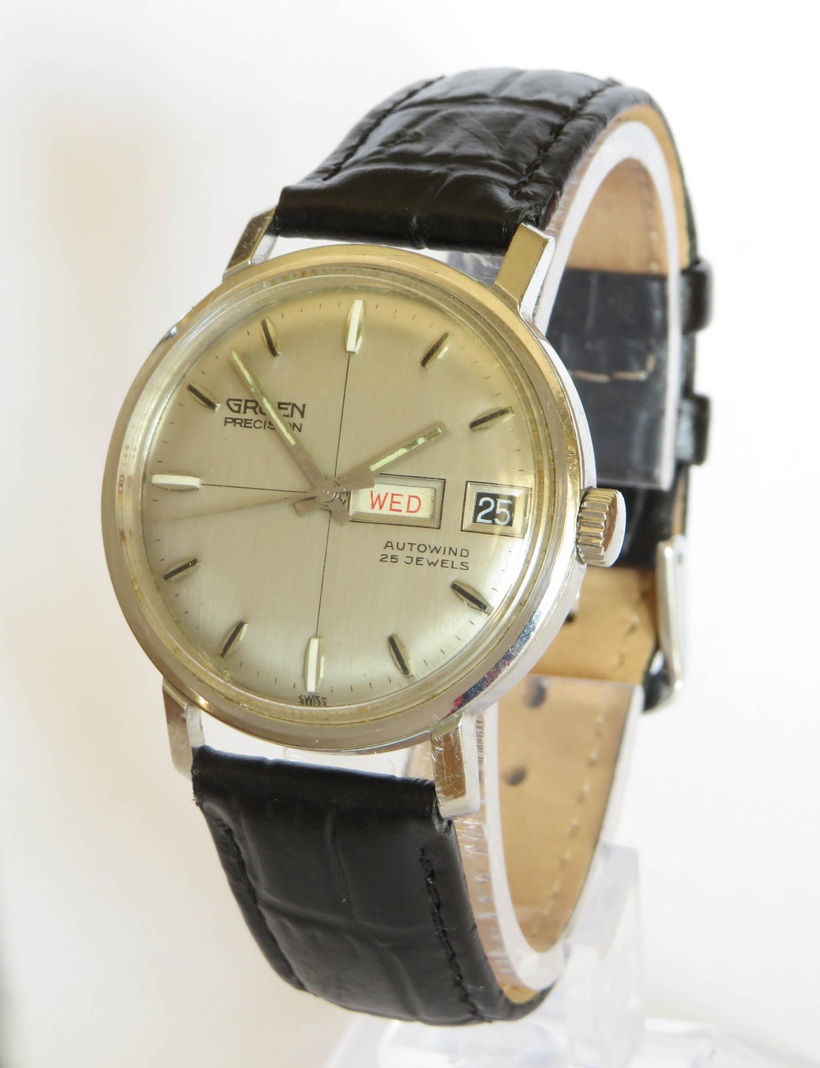 Watch: Gents 1960s Gruen Precision Auto-wind Wrist Watch (1 of 5) Watch: Gents 1960s Gruen Precision Auto-wind Wrist Watch (1 of 5)