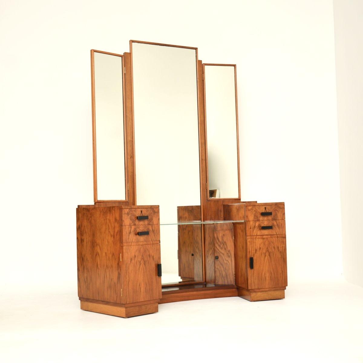 Art Deco Figured Walnut Dressing Table (1 of 12) Art Deco Figured Walnut Dressing Table (1 of 12)