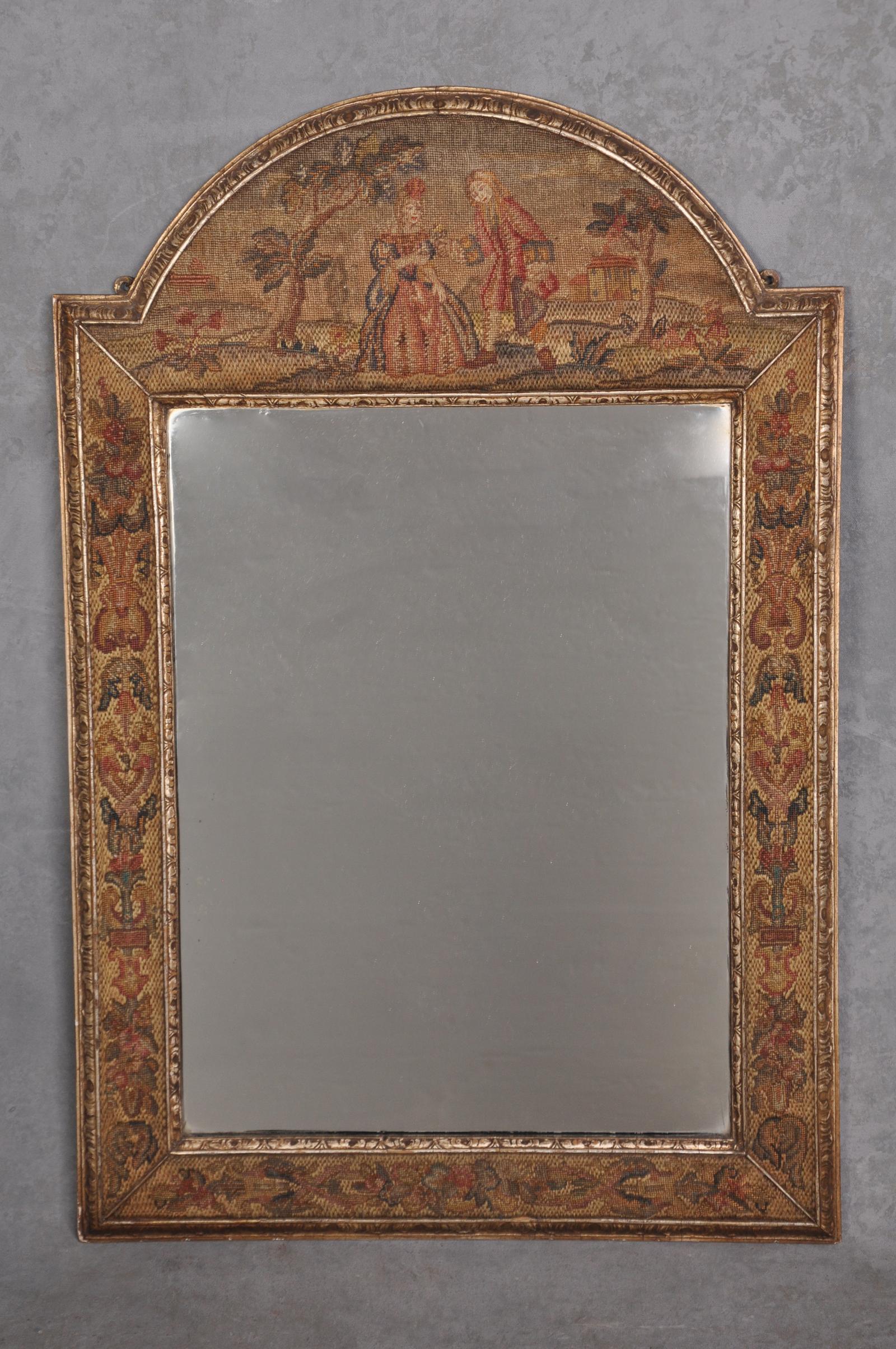 A Needlework Mirror In the 17th Century Style (1 of 5)