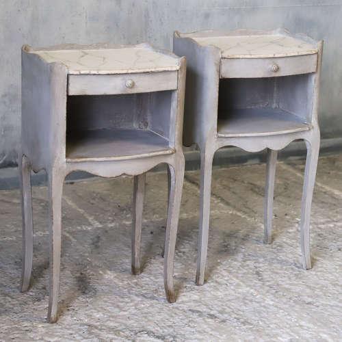 Pretty Pair of Painted French Side Tables - Later Painted (1 of 11)