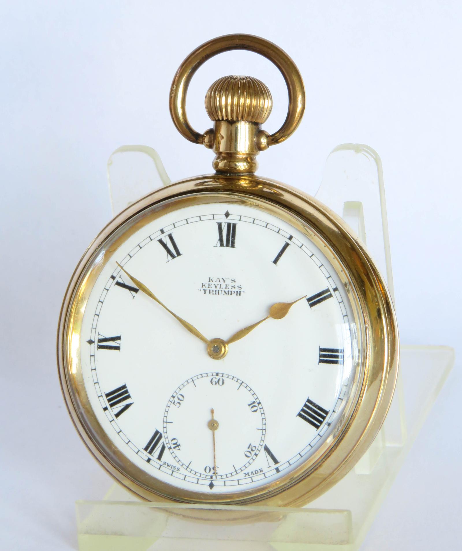 Pocket Watch: 1930s Kays Keyless “Triumph” Pocket Watch (1 of 5)
