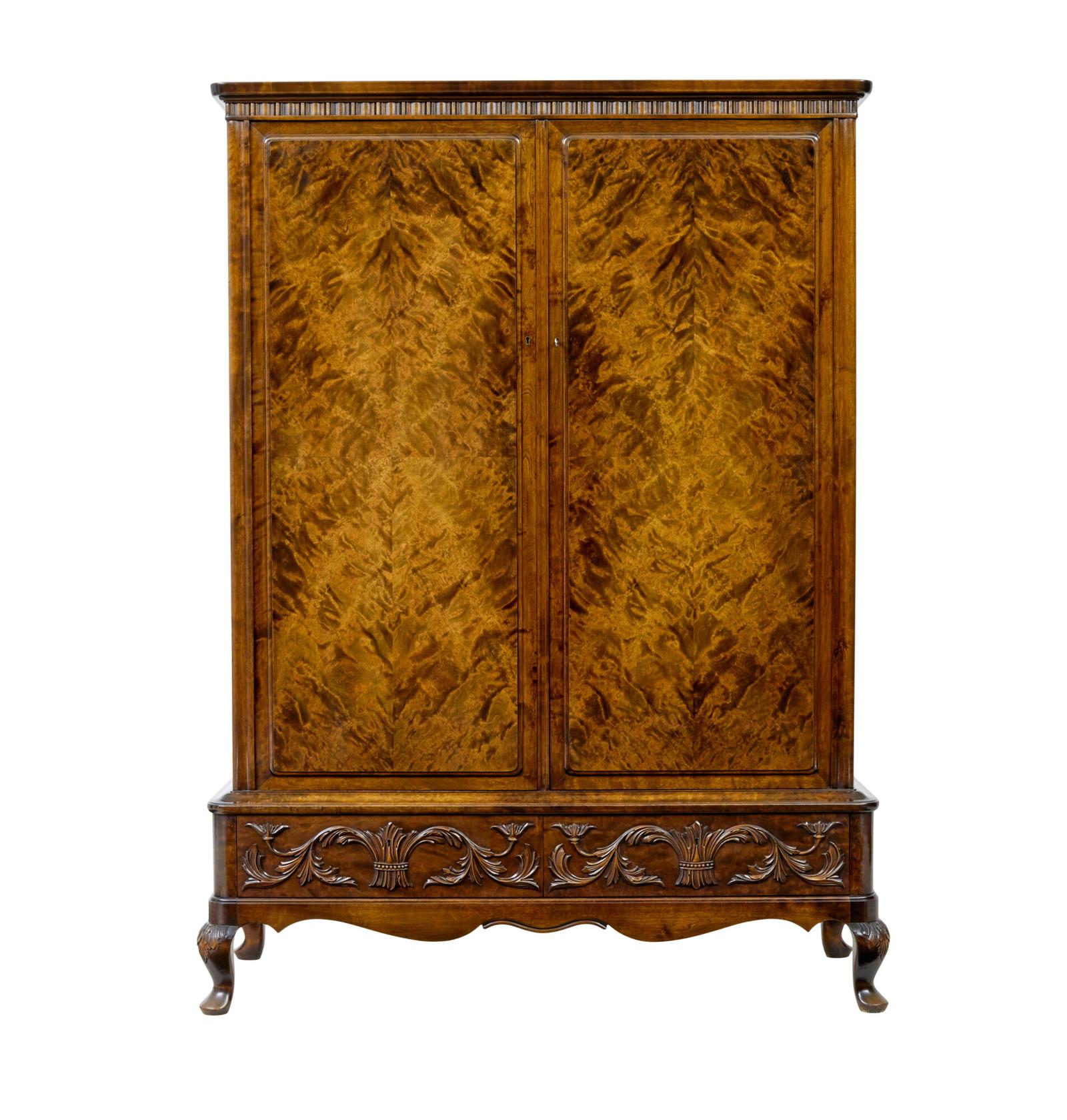 Mid 20th Century Burr Birch Cabinet by Bodafors (1 of 9) Mid 20th Century Burr Birch Cabinet by Bodafors (1 of 9)