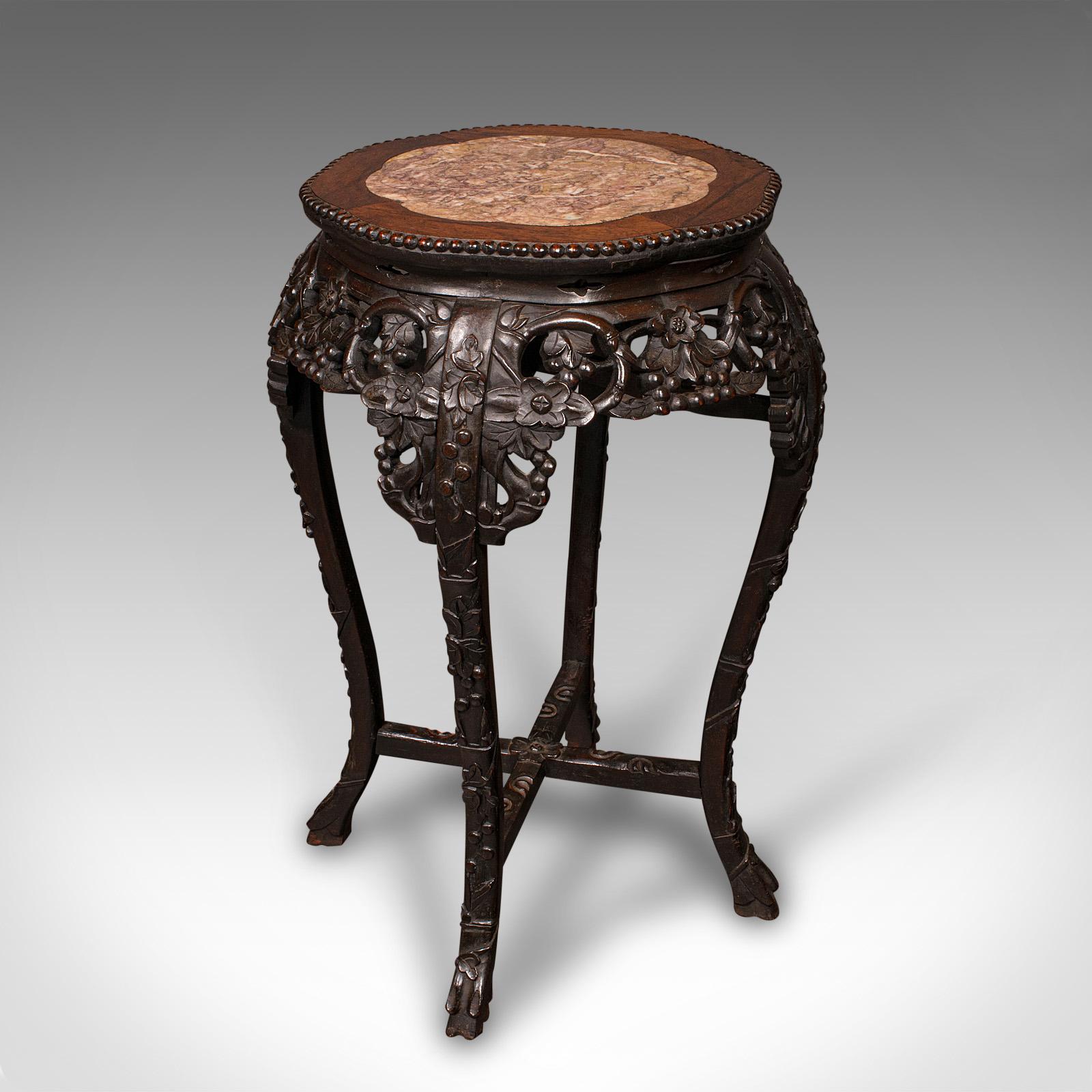 Antique Chinese Carved Jardinière Stand, Hardwood Planter Table - Victorian c.1870 (1 of 11) Antique Chinese Carved Jardinière Stand, Hardwood Planter Table - Victorian c.1870 (1 of 11)