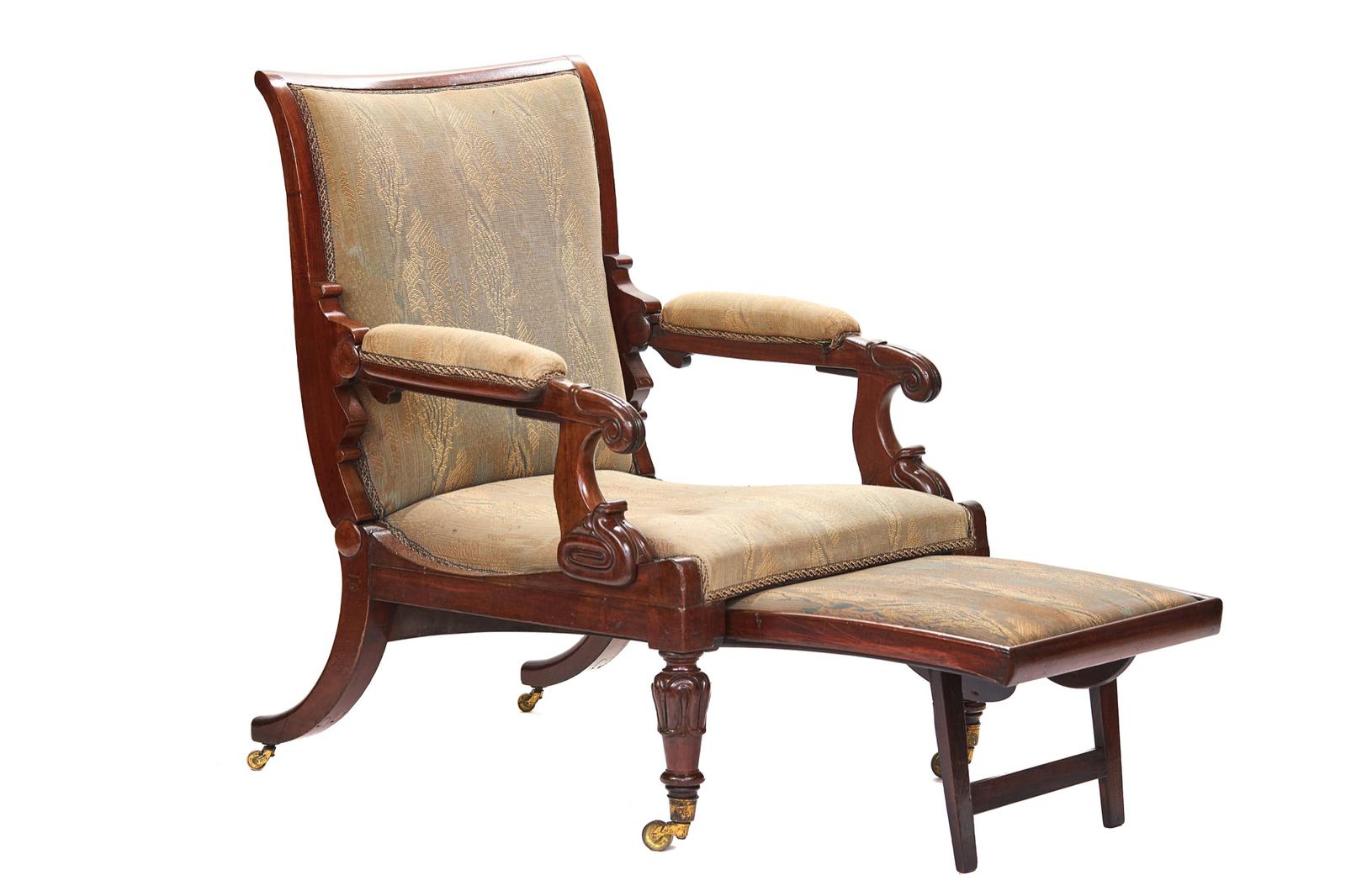 Daws Patent Improved Reclining Chair c.1830 (1 of 8)