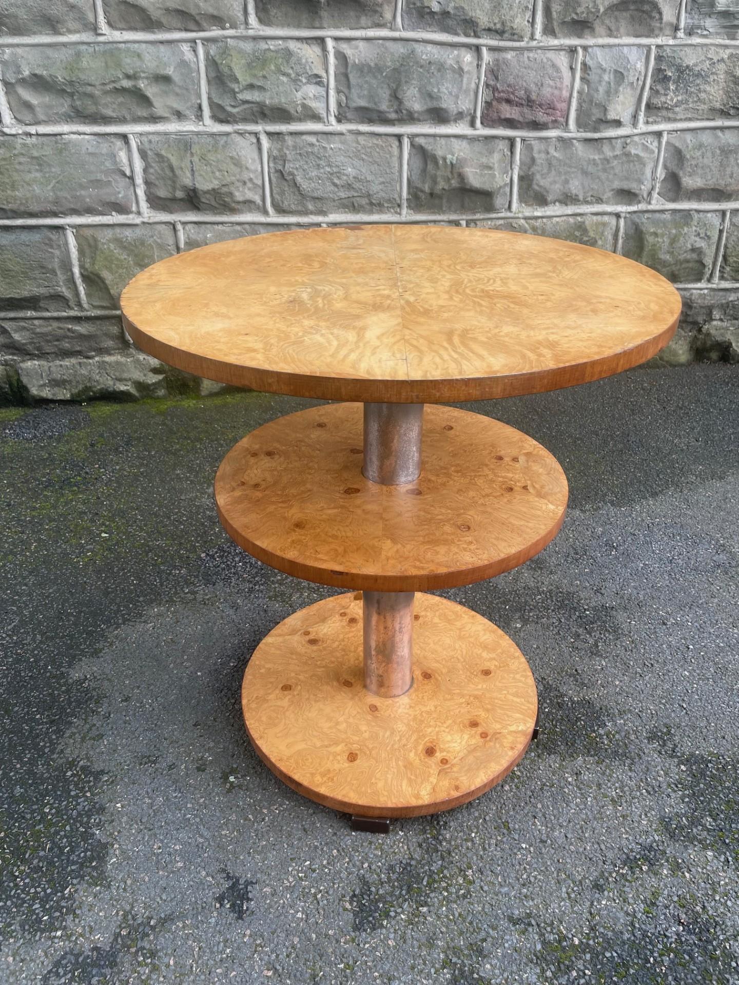 Unusual Art Deco Burr Walnut Table (1 of 11) Unusual Art Deco Burr Walnut Table (1 of 11)