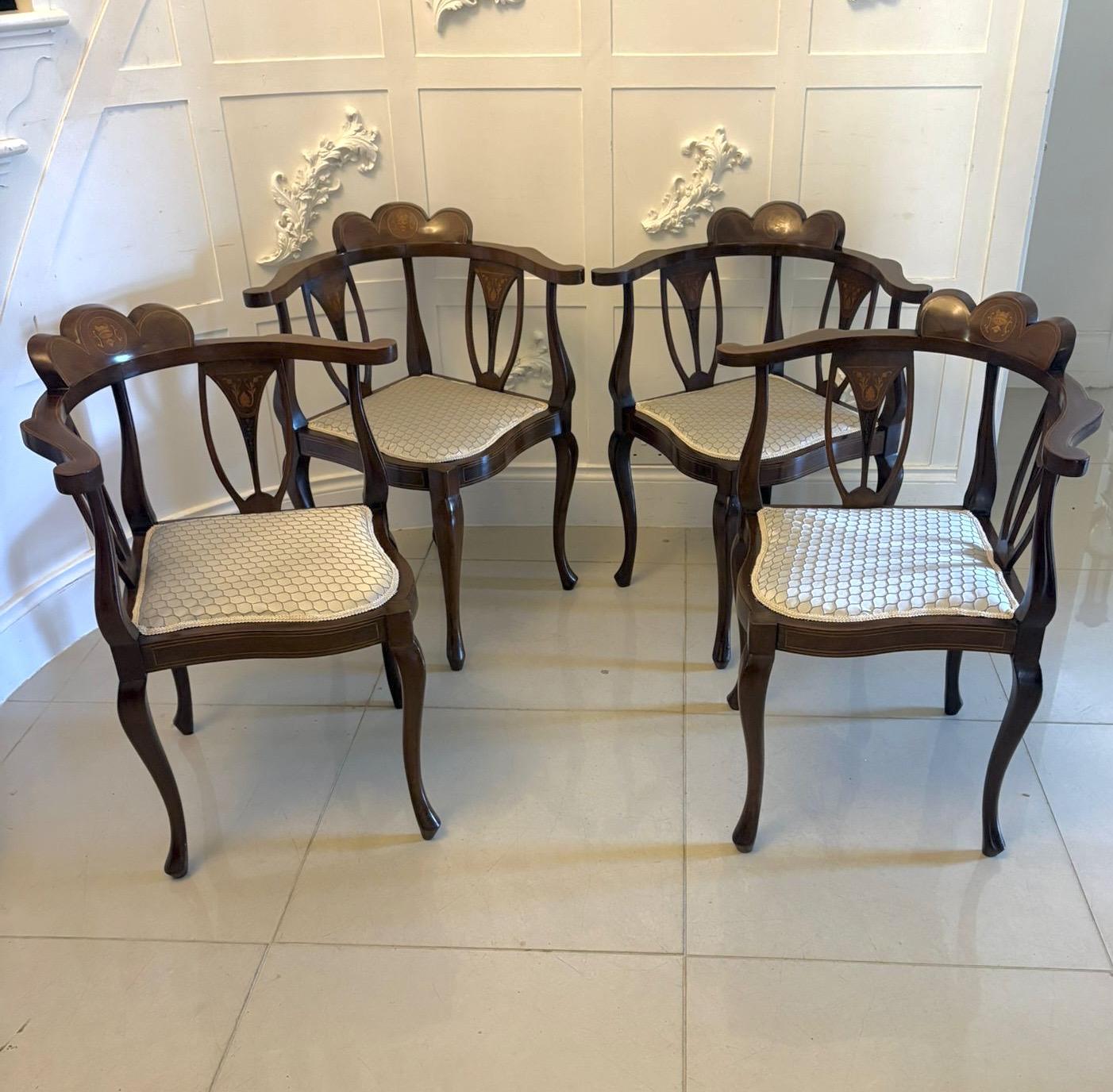 Mahogany Corner Chairs - main image