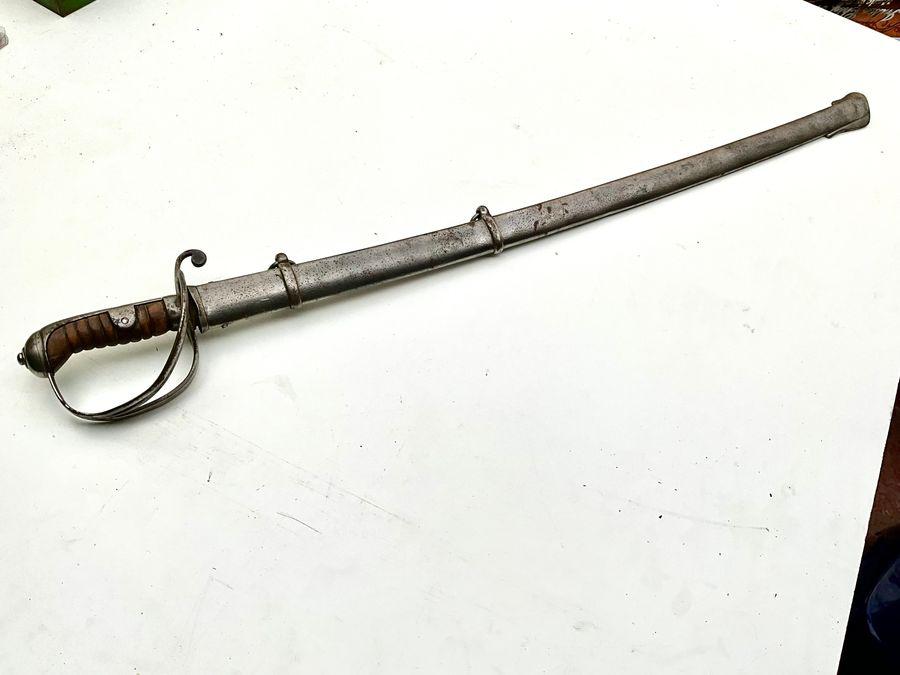 HEAVY CAVALARY SWORD AND SCABBARD OF THE EARLY 19TH CENTURY (1 of 23)