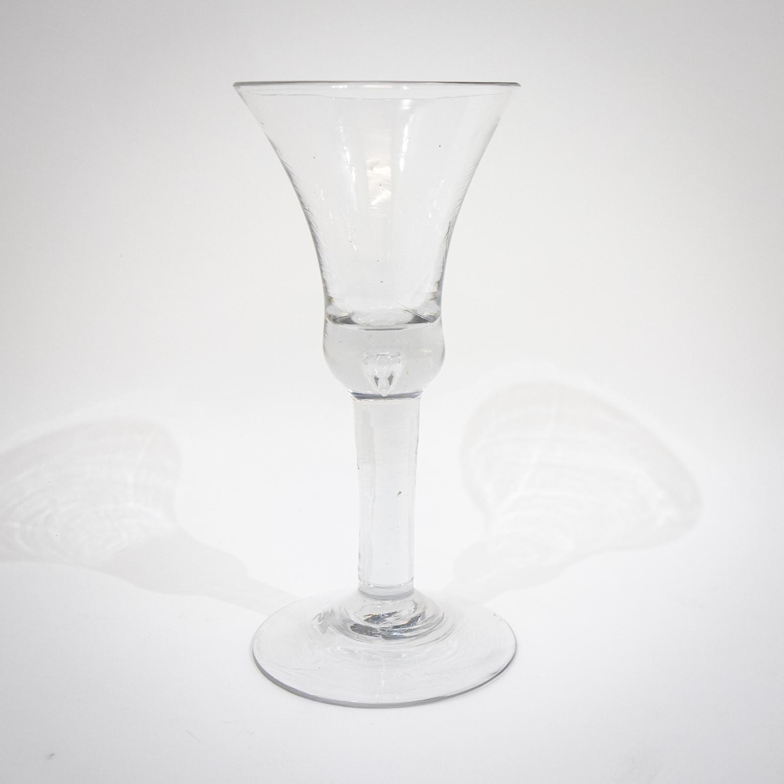 19th Century Teardrop Wine Glass c.1850 (1 of 9)
