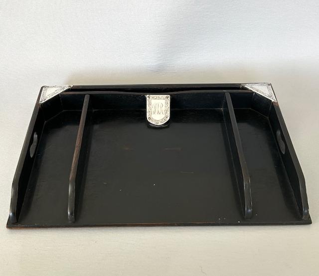 Fine Edwardian Silver & Ebony Desk Tidy (1 of 10) Fine Edwardian Silver & Ebony Desk Tidy (1 of 10)