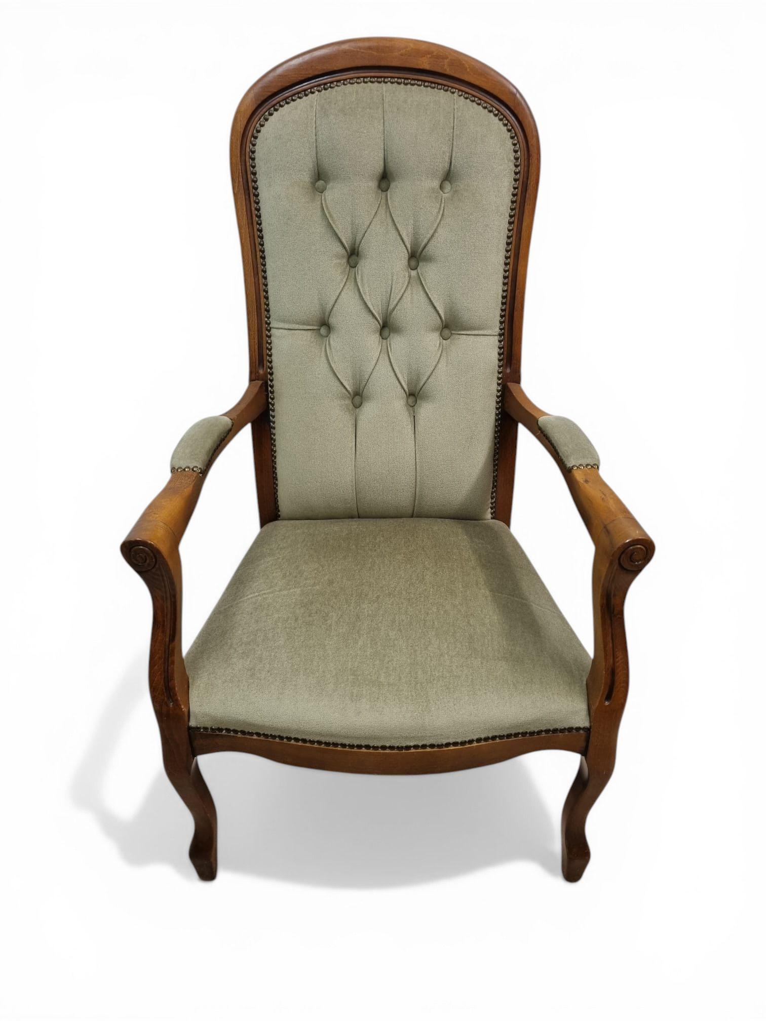 Vintage Upholstered Armchair / Solid Wood Frame / C1960 (1 of 6) Vintage Upholstered Armchair / Solid Wood Frame / C1960 (1 of 6)