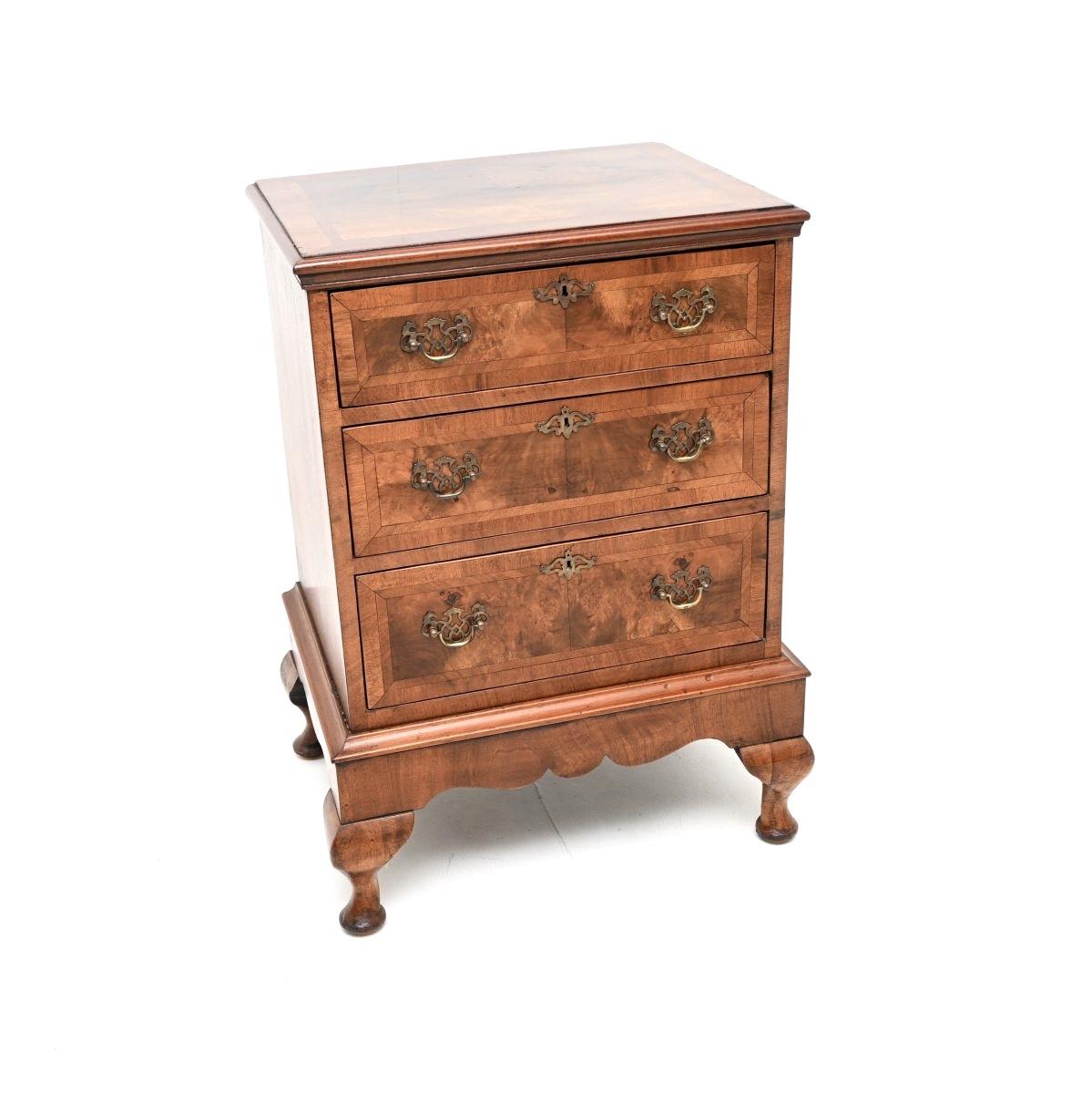 Antique Burr Walnut Chest on Legs (1 of 9) Antique Burr Walnut Chest on Legs (1 of 9)