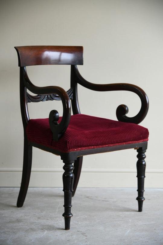 19th Century Mahogany Carver Chair (1 of 13)