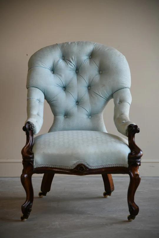 Victorian Rosewood Armchair (1 of 12)