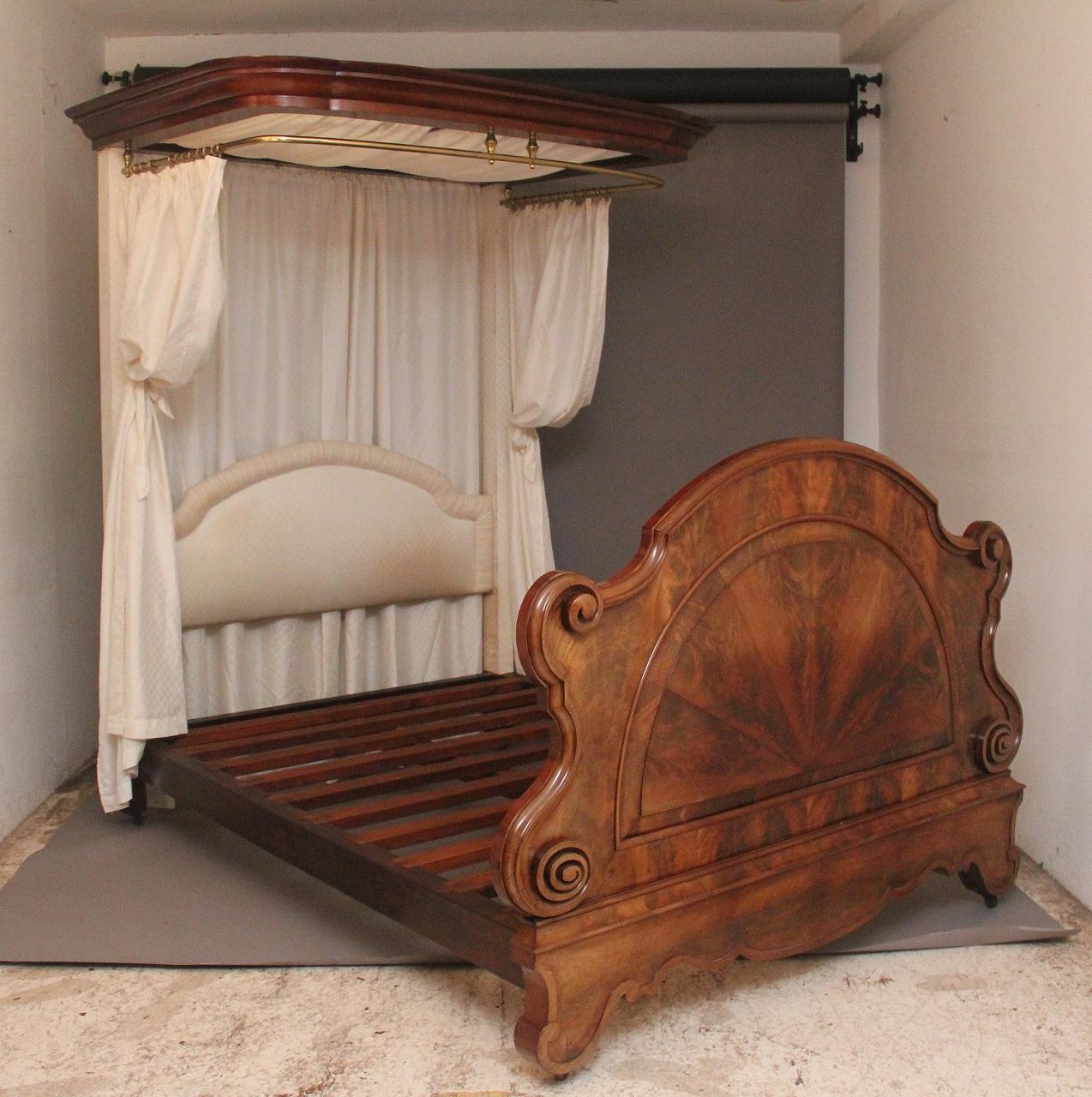 19th Century Mahogany Half Taster Bed (1 of 11)