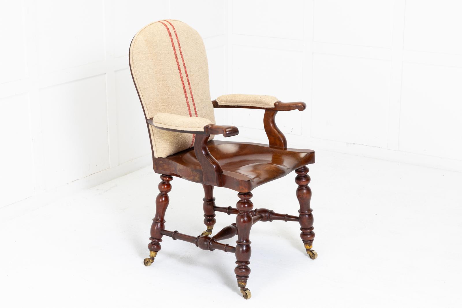 19th Century English Mahogany Armchair (1 of 7)