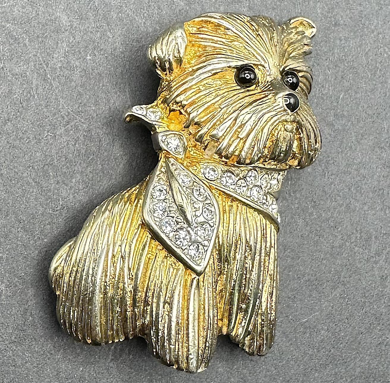 1970s Carvel, Paris Scottie Dog Brooch (1 of 4)