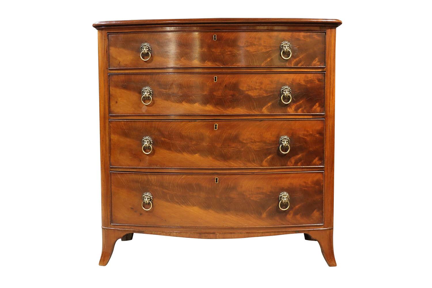 Victorian Mahogany Bow-fronted Chest of Drawers (1 of 5) Victorian Mahogany Bow-fronted Chest of Drawers (1 of 5)