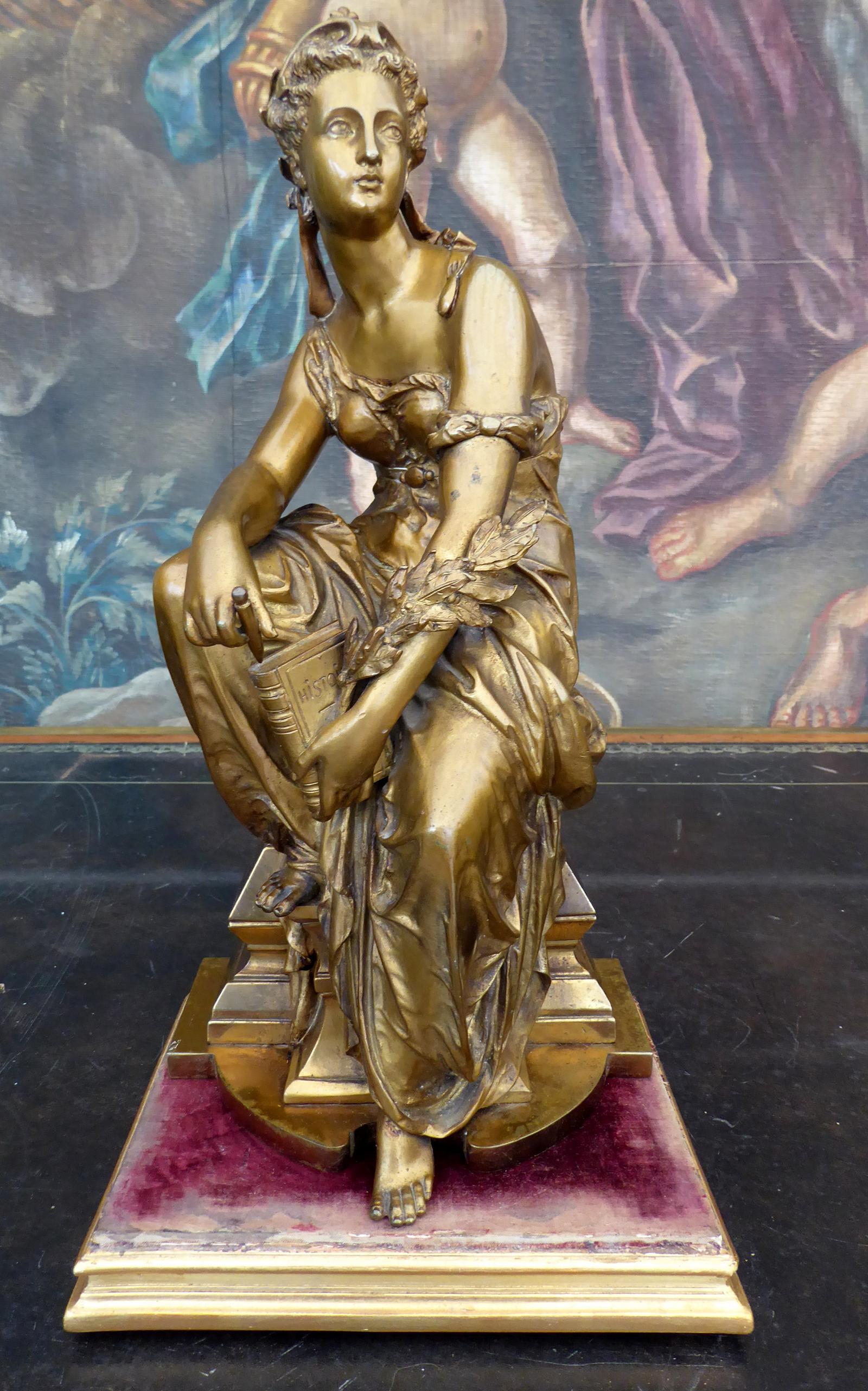 Bronze of a Classical Maiden Reading a Book 1830 (1 of 15)