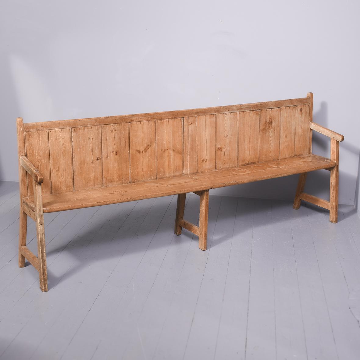 Yellow Pine Bench of Generous Proportions (1 of 9) Yellow Pine Bench of Generous Proportions (1 of 9)