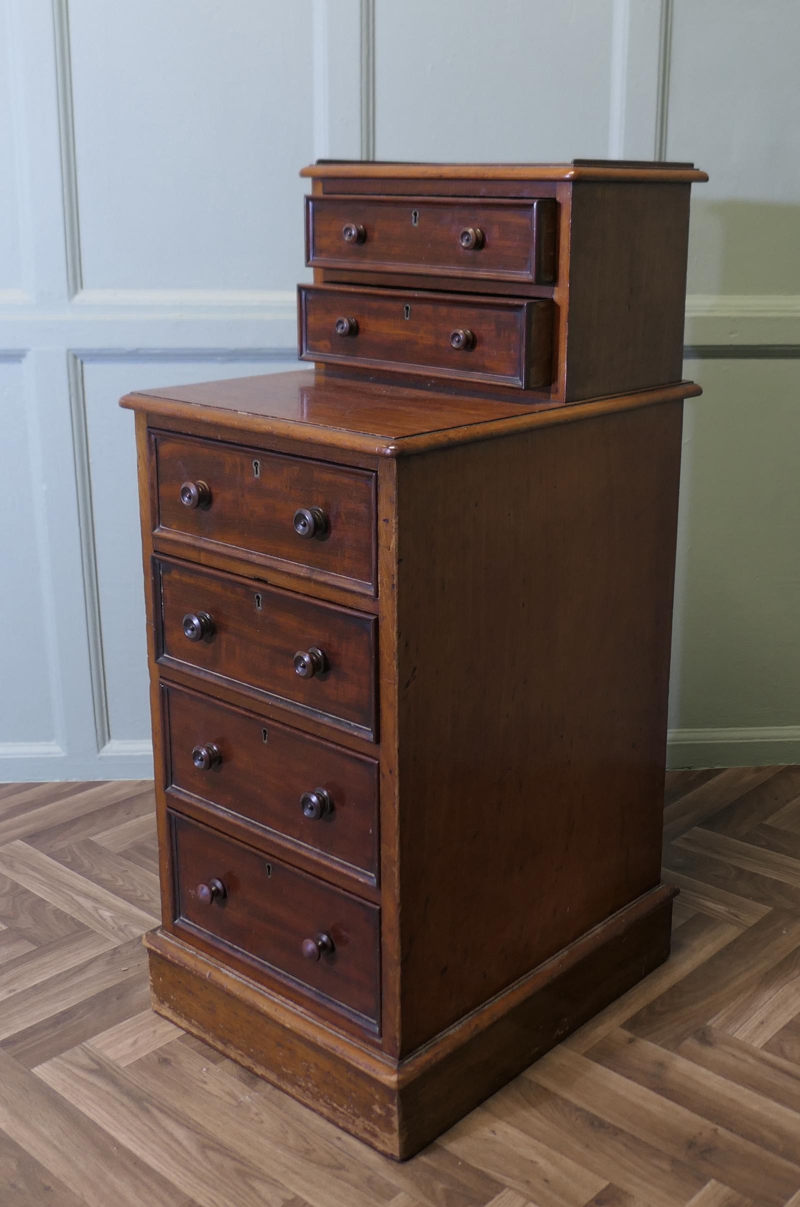 Tall Six Drawer Side Cabinet or Lamp Table (1 of 6)