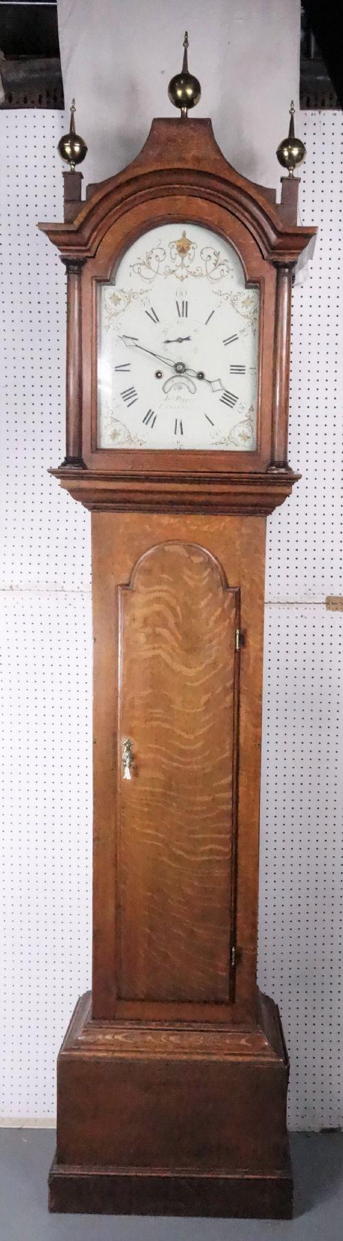 5-Pillar Grandfather Longcase George III Light Oak with Early Inside Count Wheel 8 Day Movement (1 of 10)