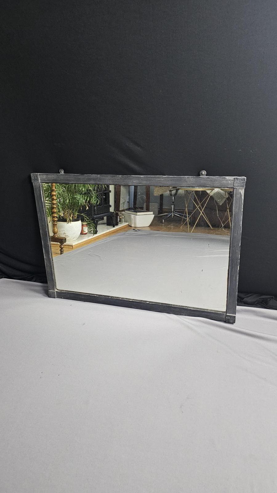 Antique Large Ebonised Wall Mirror (1 of 7)