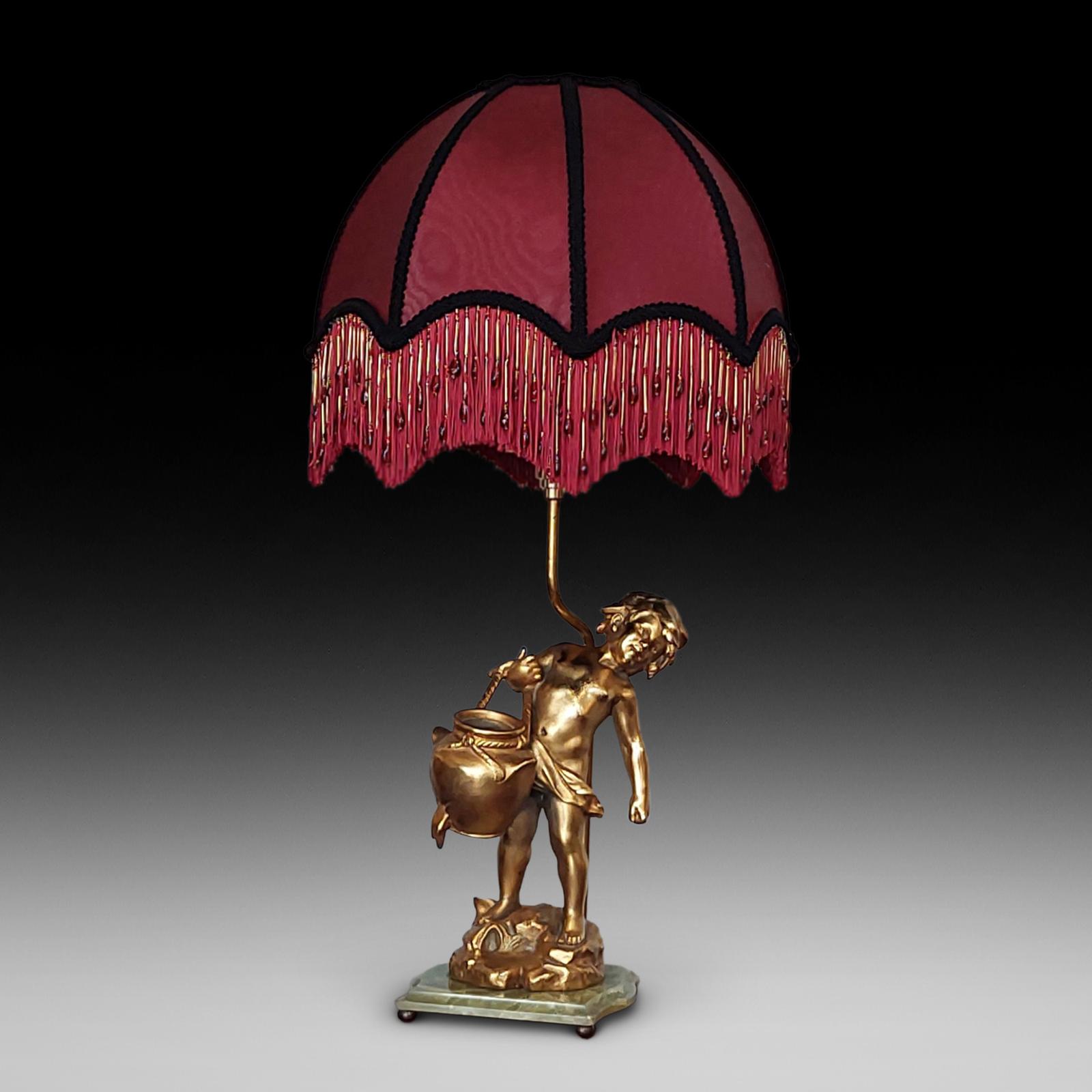 19thc French Gilt Bronze Figural Lamp Base (1 of 6) 19thc French Gilt Bronze Figural Lamp Base (1 of 6)