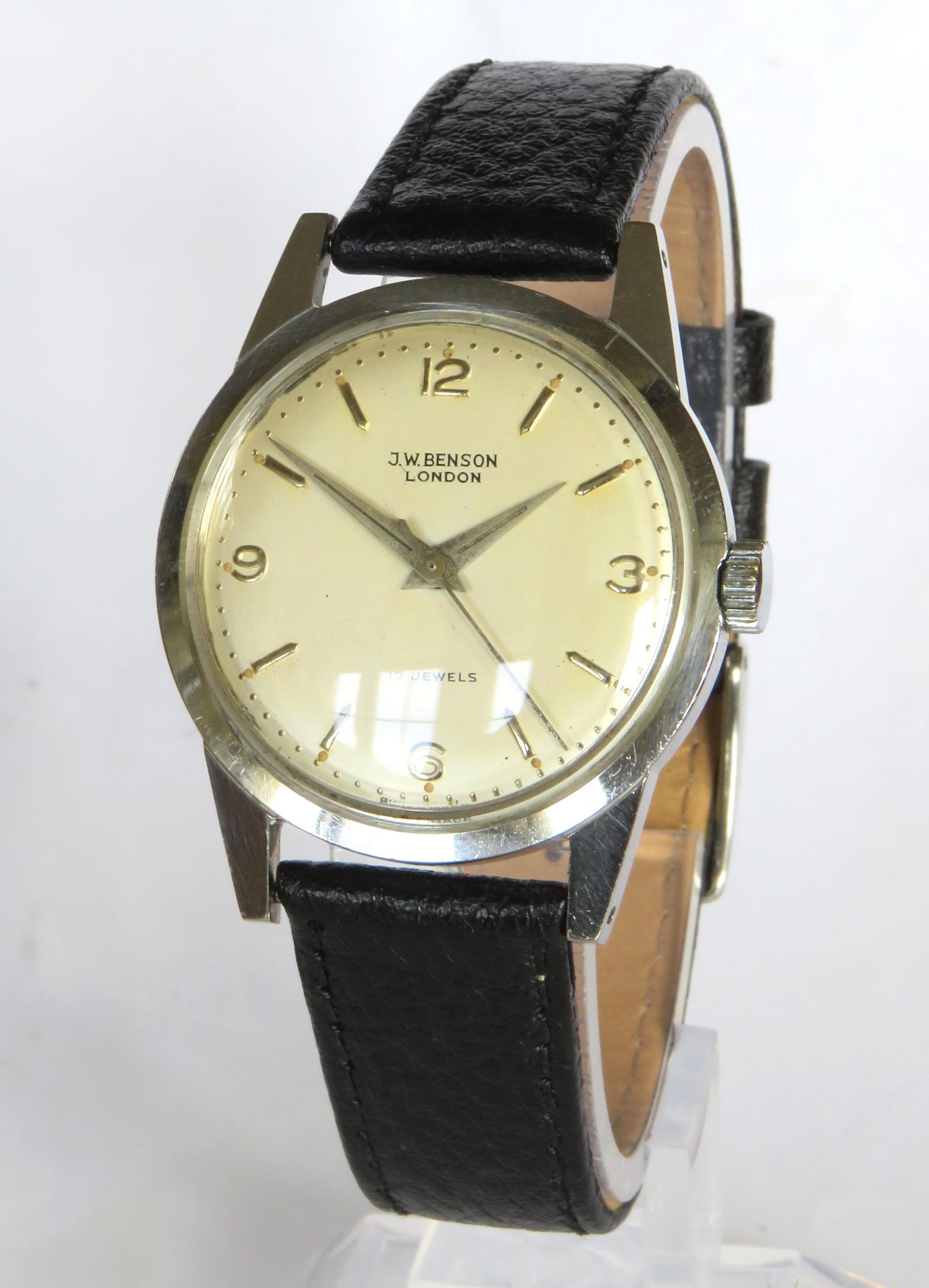 Watch : Gents Nivada Wrist Watch for J W Benson (1 of 5)