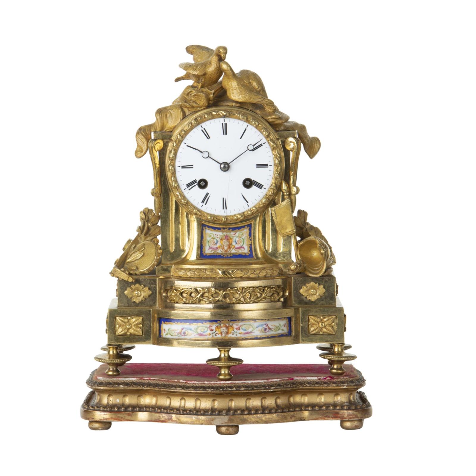 Antique French Ormolu Mantel Clock - Henri Jacot (1 of 1)