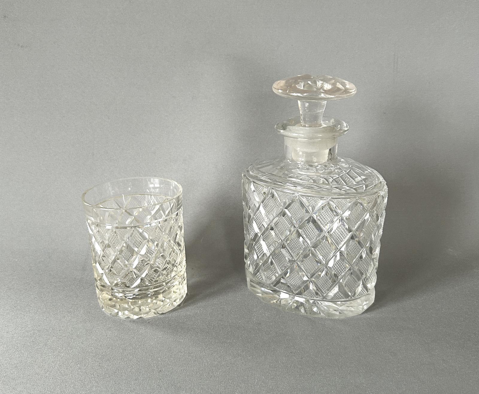 Victorian Cut Glass Whisky Decanter & Tumbler (1 of 8) Victorian Cut Glass Whisky Decanter & Tumbler (1 of 8)