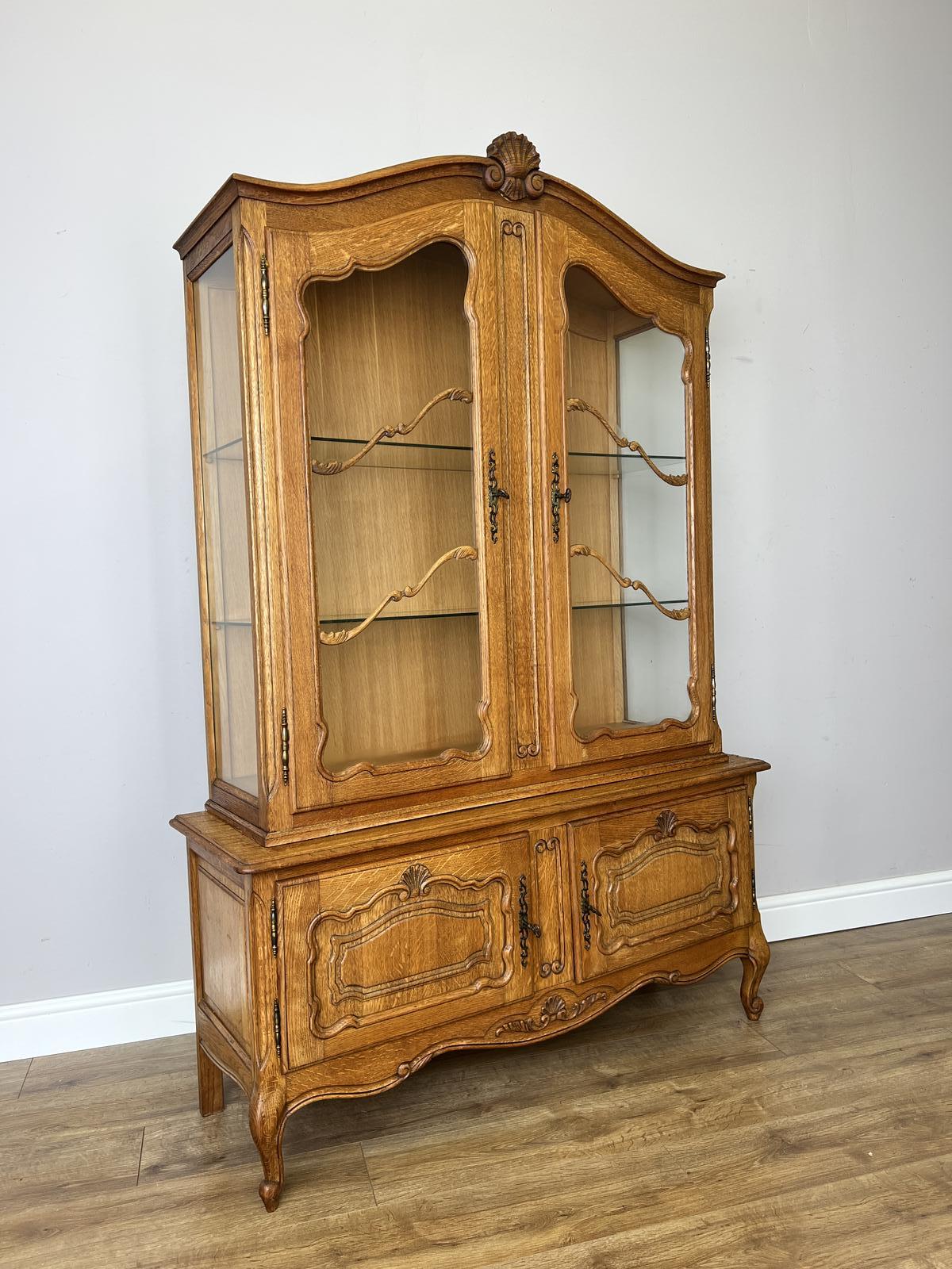 Bookcase Vintage French Style Oak Glazed Display Cabinet (1 of 18) Bookcase Vintage French Style Oak Glazed Display Cabinet (1 of 18)