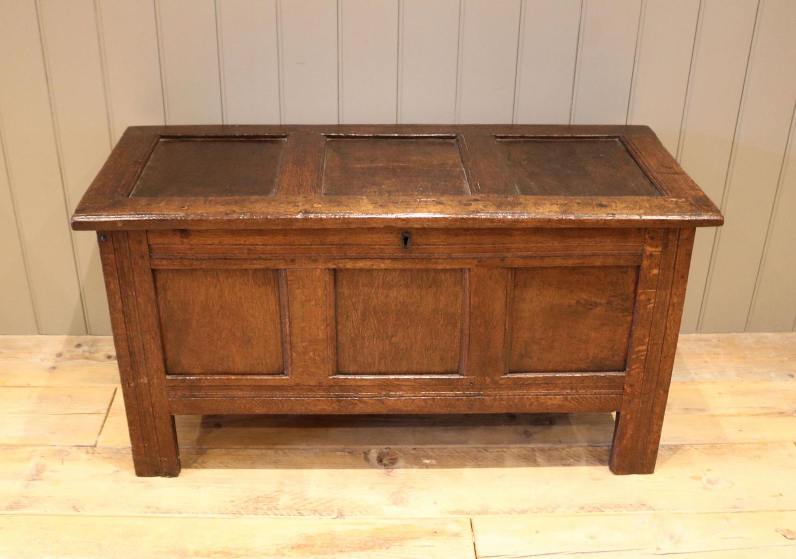 Original Late 17th Century Oak Coffer (1 of 11) Original Late 17th Century Oak Coffer (1 of 11)