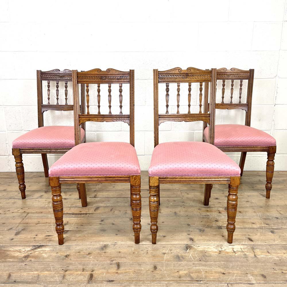 Antique Edwardian Oak Dining Chairs (1 of 10) Antique Edwardian Oak Dining Chairs (1 of 10)