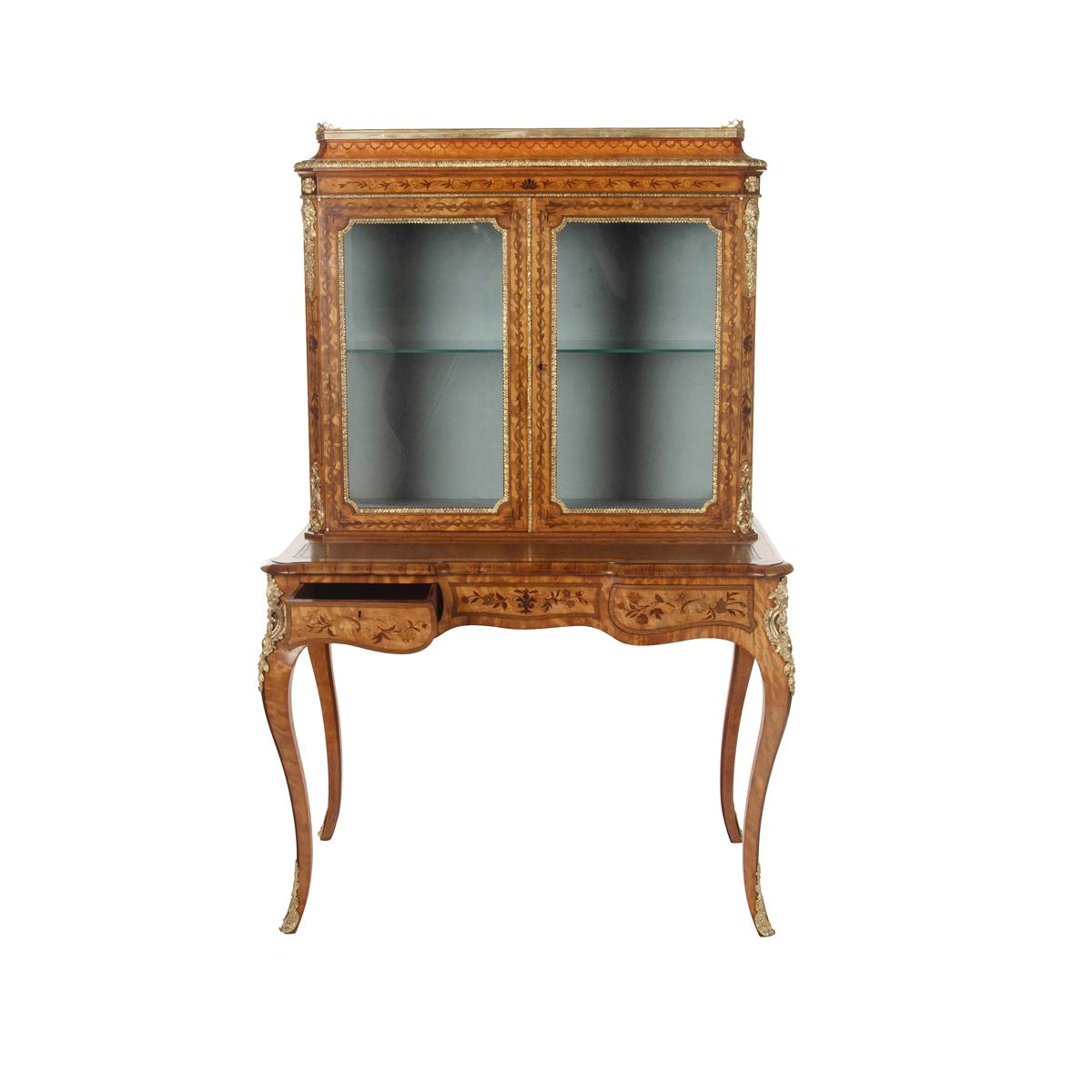 William IV Satinwood Display Cabinet Attributed to Edward Holmes Baldock (1 of 5)