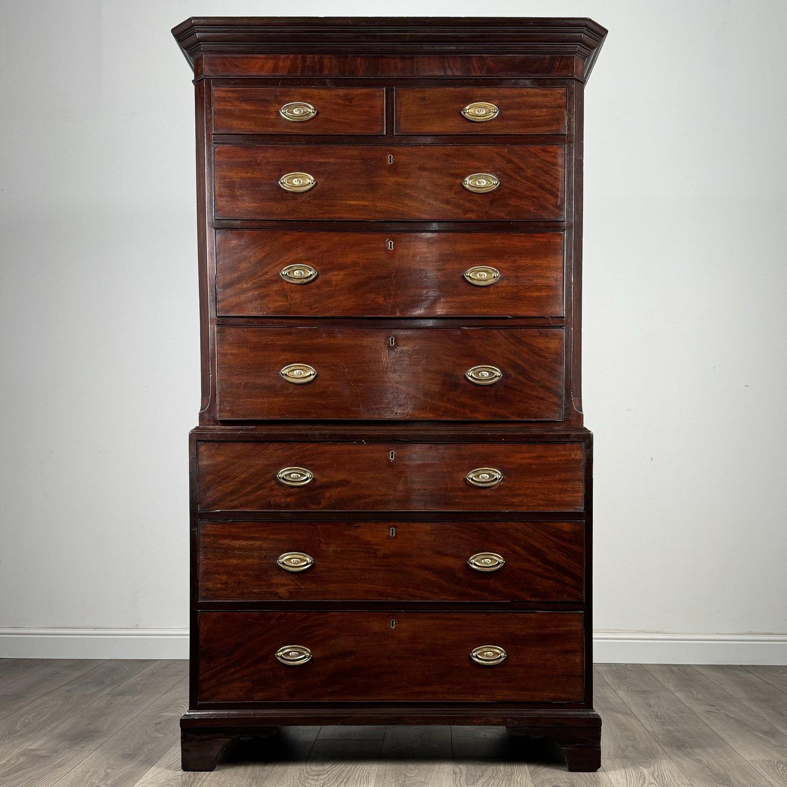 Antique Georgian Mahogany Chest on Chest | 18th Century | AF-3331 (1 of 10) Antique Georgian Mahogany Chest on Chest | 18th Century | AF-3331 (1 of 10)