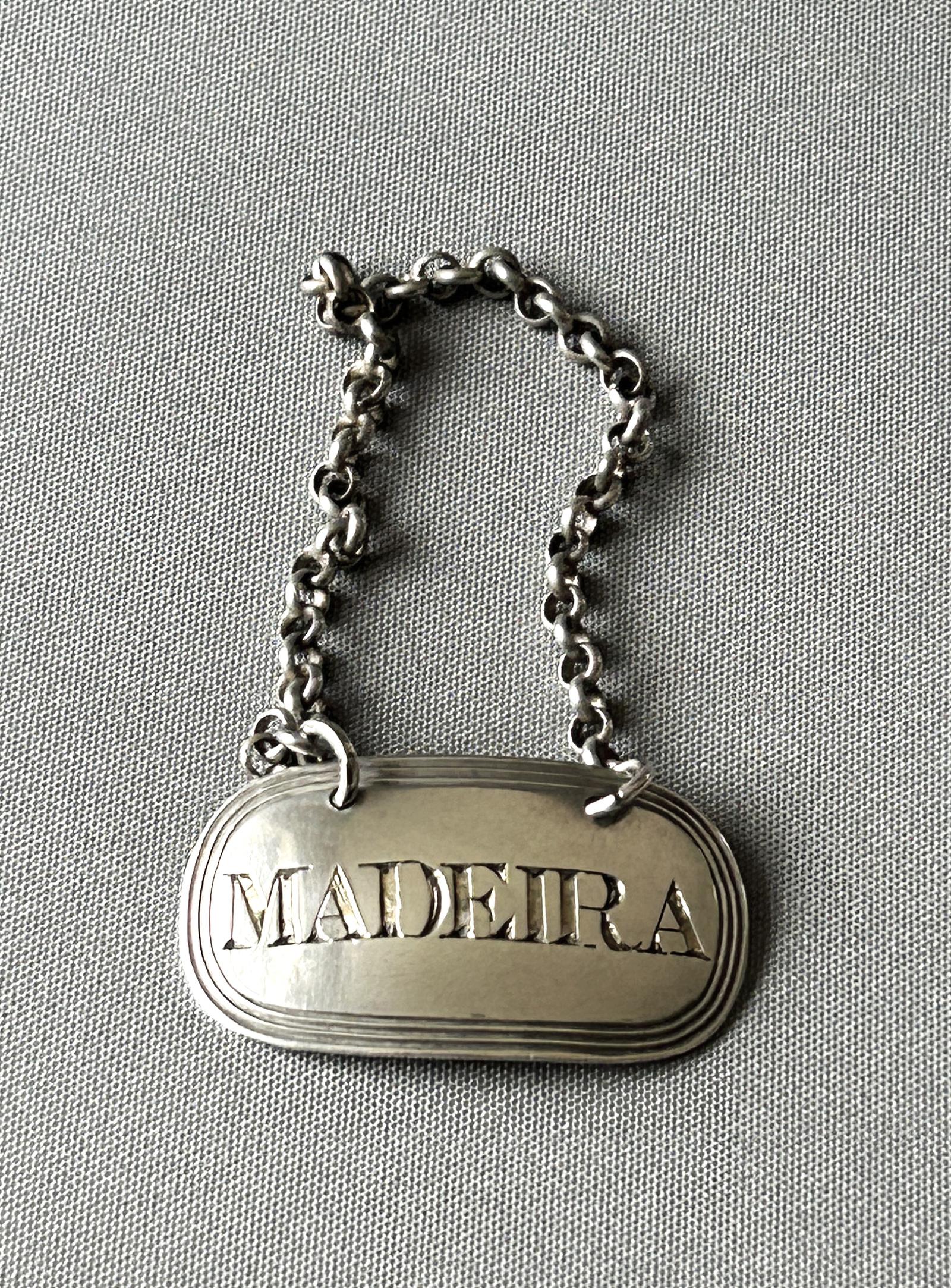 Georgian Silver Madeira Decanter Label (1 of 4)