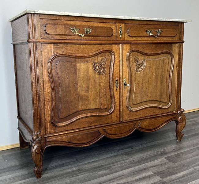 French Antique Marble Topped Sideboard (1 of 12) French Antique Marble Topped Sideboard (1 of 12)