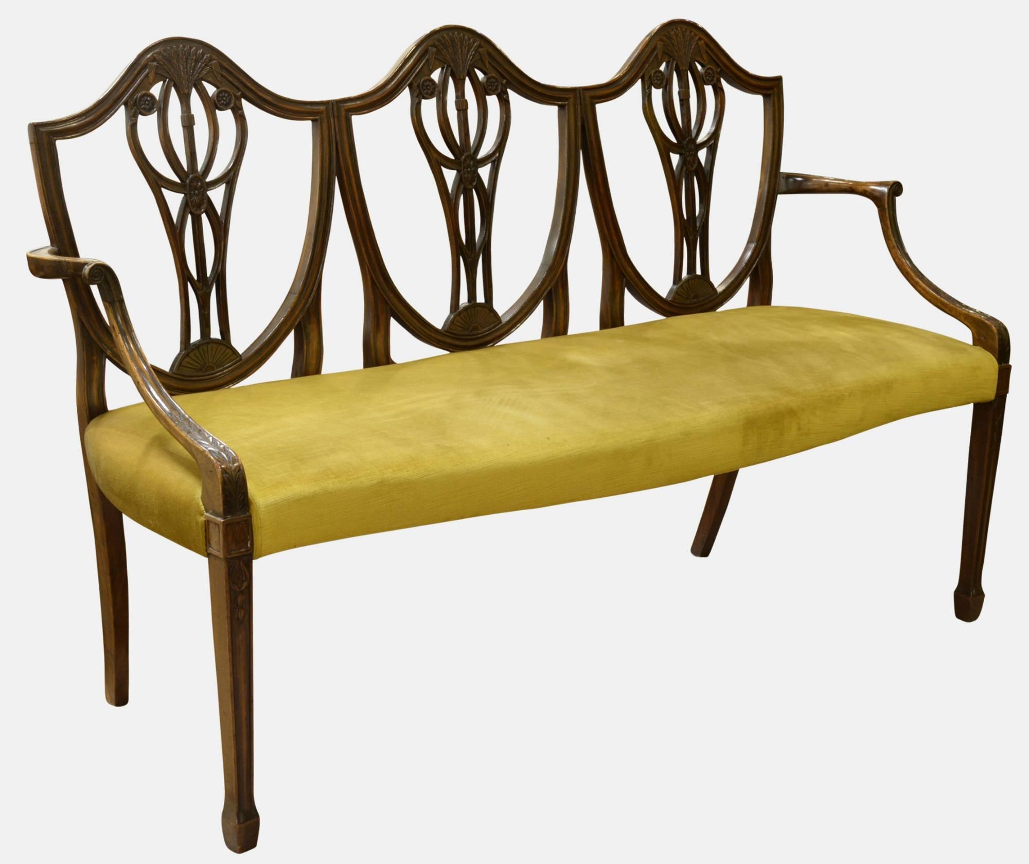 Hepplewhite Mahogany Chair Back Settee c.1780 (1 of 1) Hepplewhite Mahogany Chair Back Settee c.1780 (1 of 1)