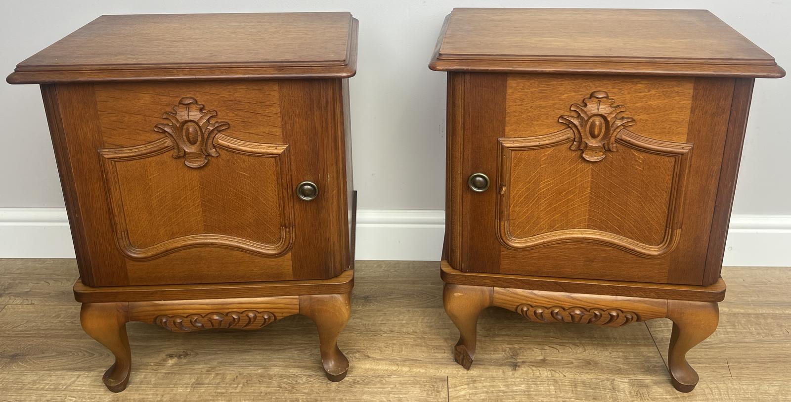 Pair of Bedside Tables Vintage French Nightstands Cabinets (1 of 18) Pair of Bedside Tables Vintage French Nightstands Cabinets (1 of 18)