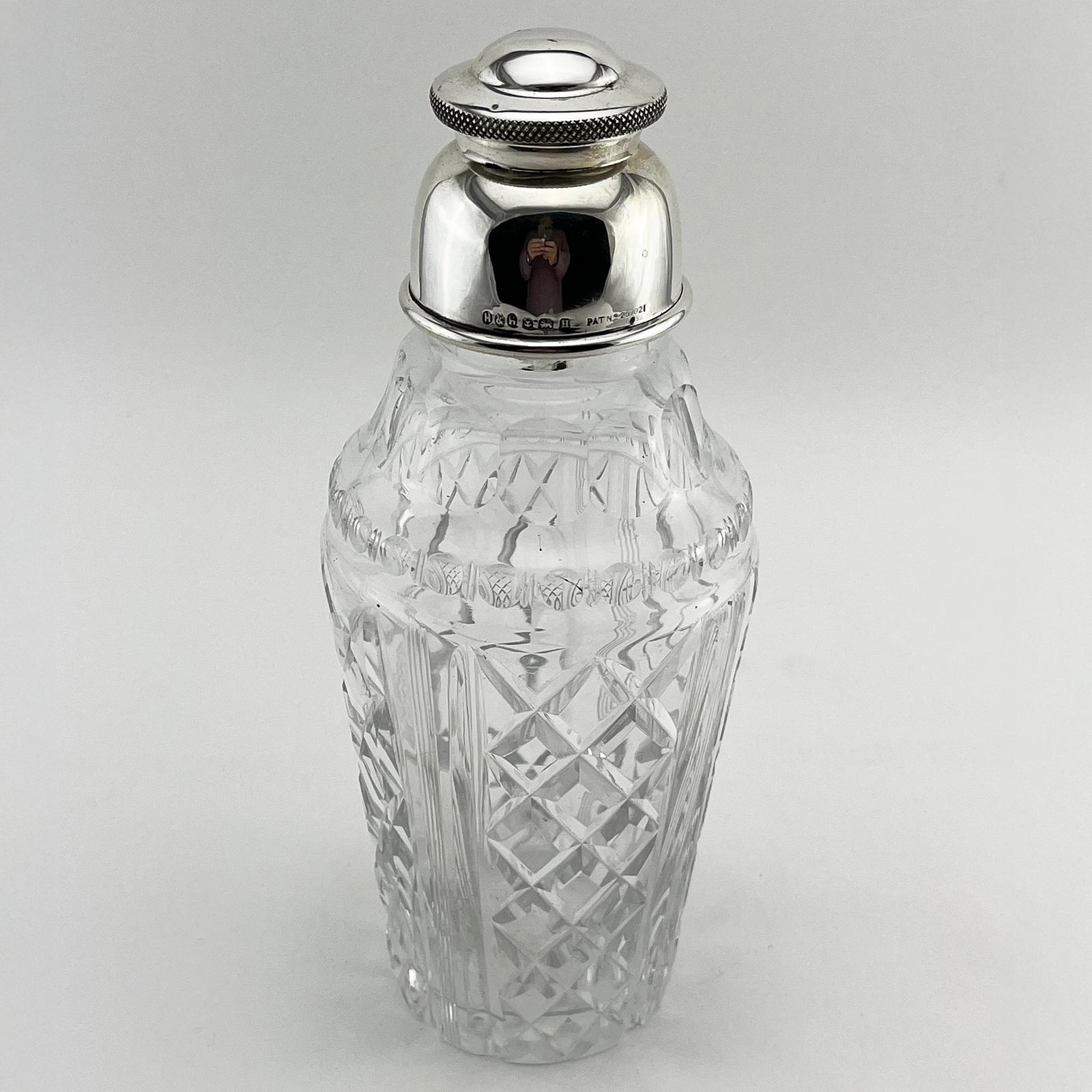 Hukin & Heath Sterling Silver Topped Cocktail Shaker (1 of 6)