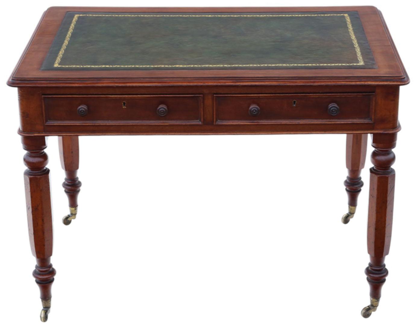 Antique 19th Century Mahogany Writing Desk – Fine Quality Dressing or Side Table (1 of 9)