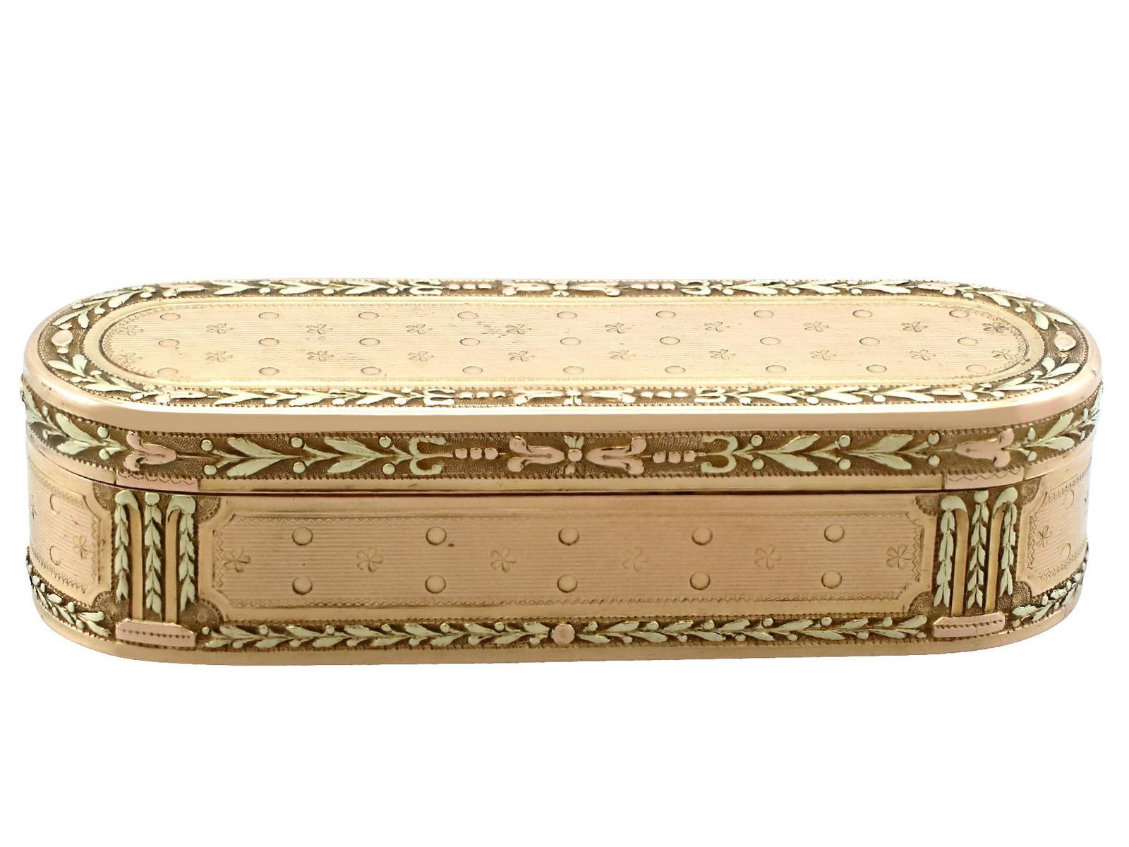 French 20ct Gold Snuff Box - Antique c.1870 (1 of 14)