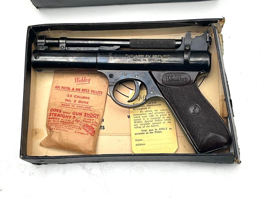 Webley Premier .22 Pistol - Original Box (1 of 16) Webley Premier .22 Pistol - Original Box (1 of 16)