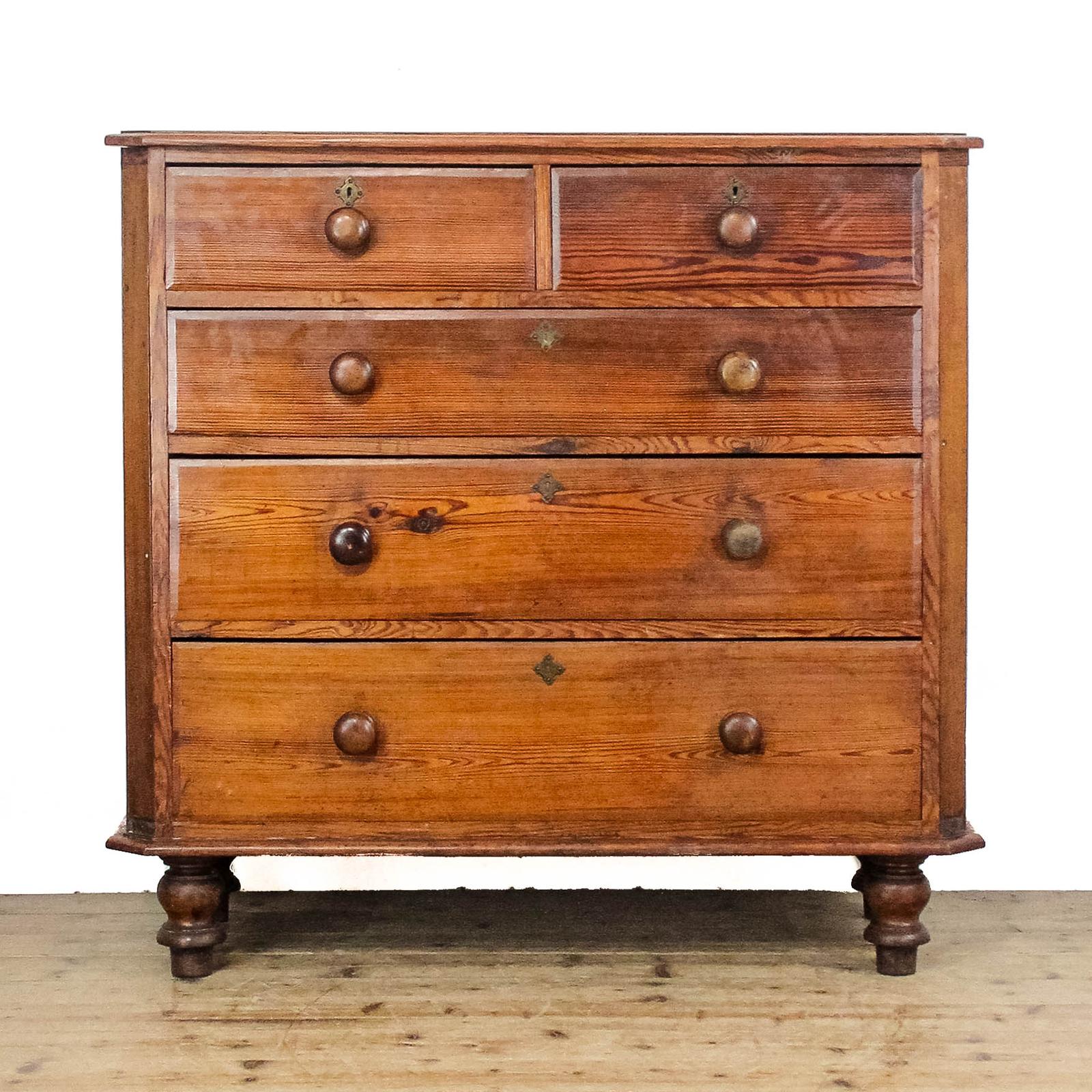 Antique Pitch Pine Chest of Drawers (1 of 10) Antique Pitch Pine Chest of Drawers (1 of 10)