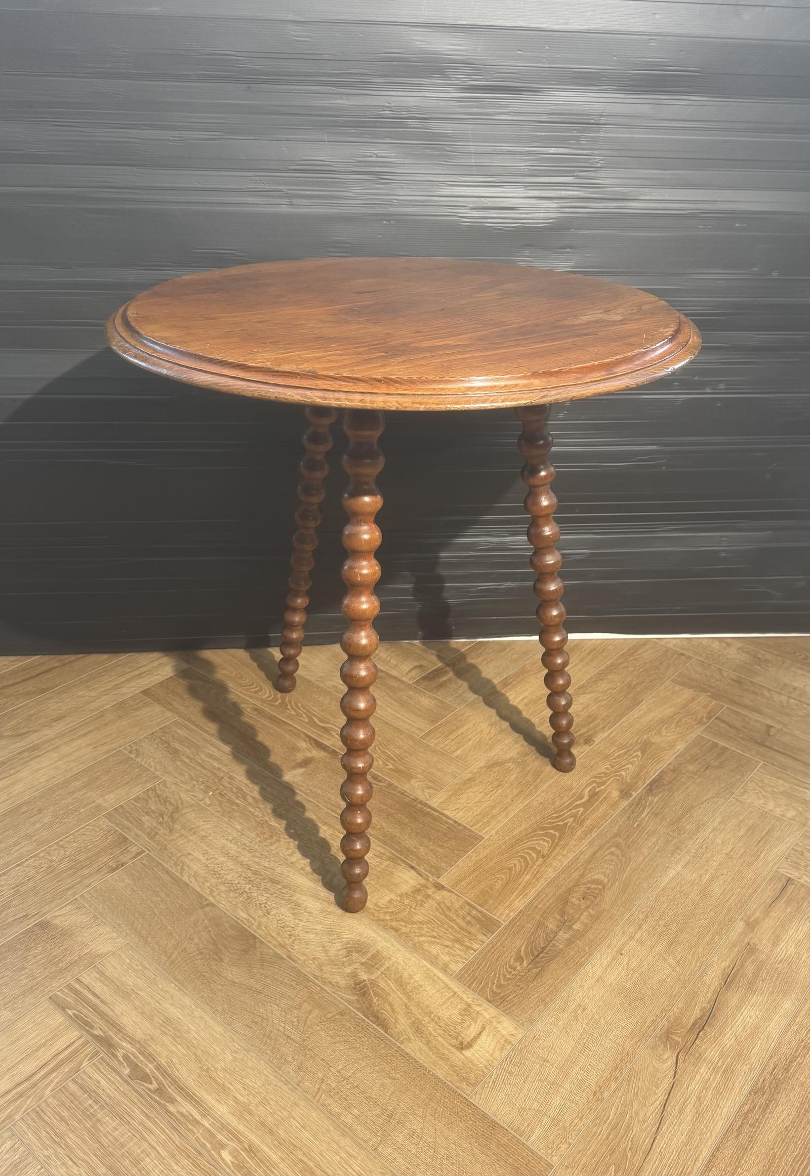 Antique Chestnut Bobbin Table (1 of 5) Antique Chestnut Bobbin Table (1 of 5)