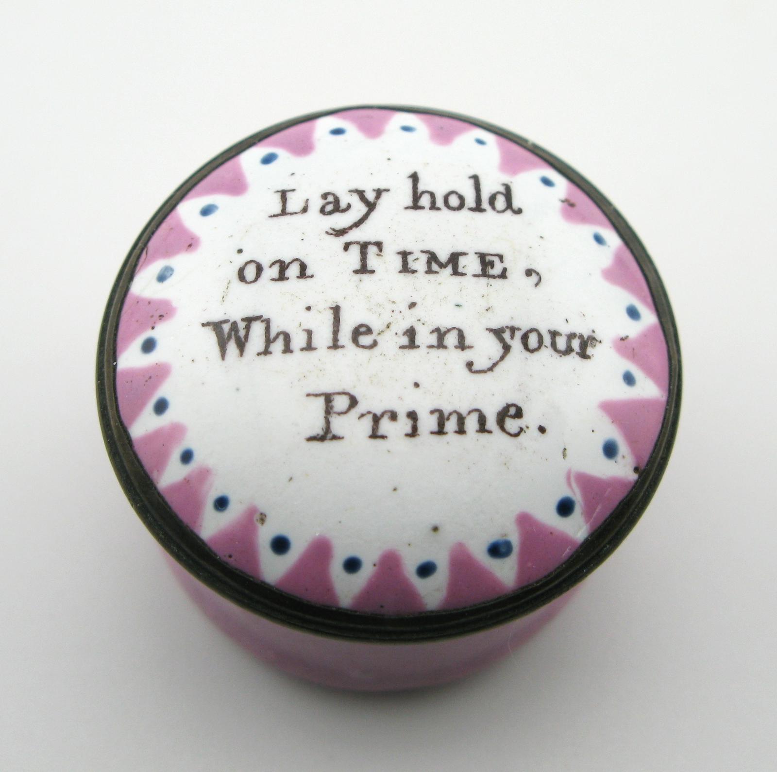 18th Century Miniature South Staffordshire Bilston Enamel Patch/pill Box (1 of 9)